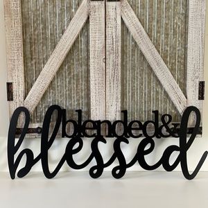 Blended And Blessed Metal Wall Decor